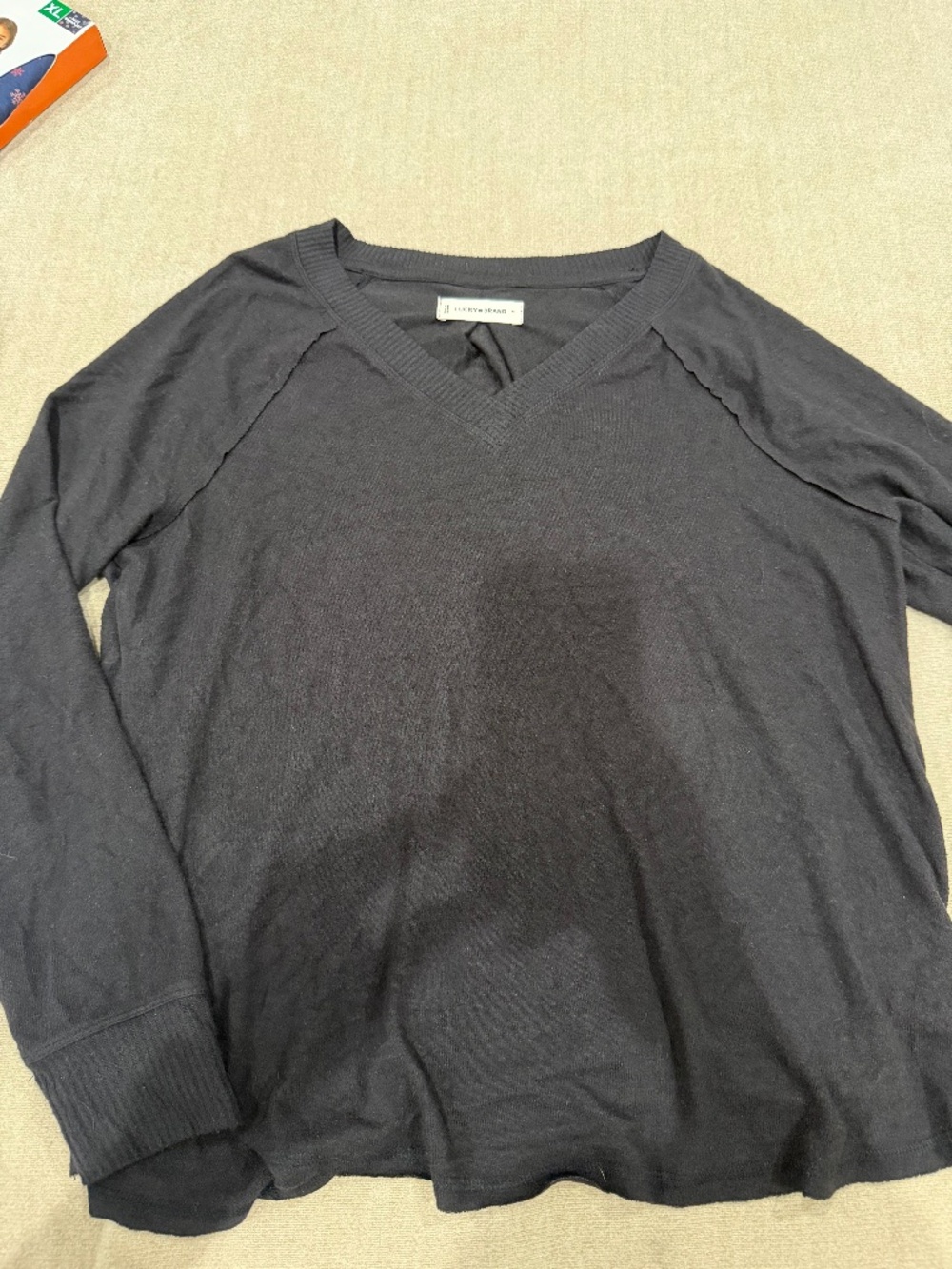 Lucky Brand V neck long sleeve